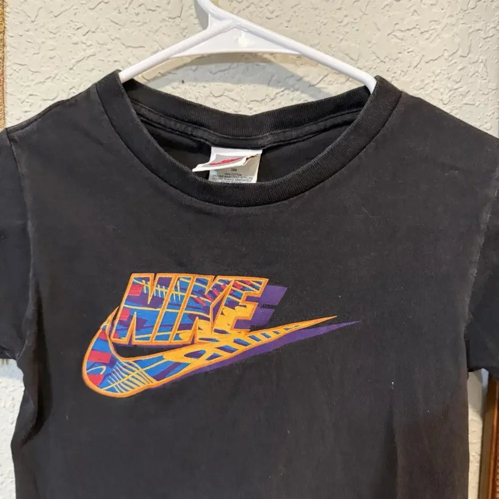 Vintage 90s RARE Kids Nike Designer‎ Sports Shirt Size Kids Medium